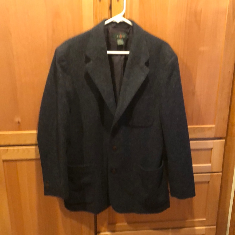 A navy blue lined blazer from J Crew.  Size M.